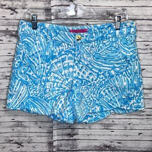 Lilly Pulitzer Palmita Stretch Shorts Sea Cups